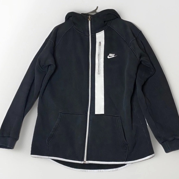 Nike Lab White Label Full Zip Up Black Hoodie Men’s Size XL Made In Italy - Picture 1 of 10